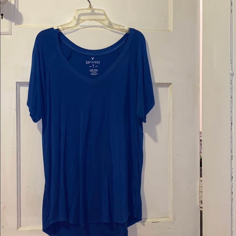 deep blue soft and sexy aeo t-shirt
